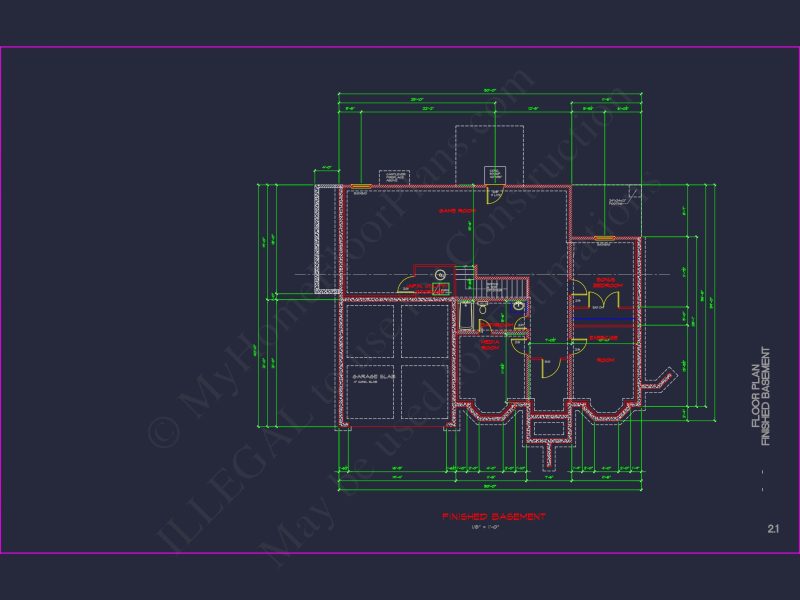 Elegant house Plan with Detailed CAD Blueprint Designs