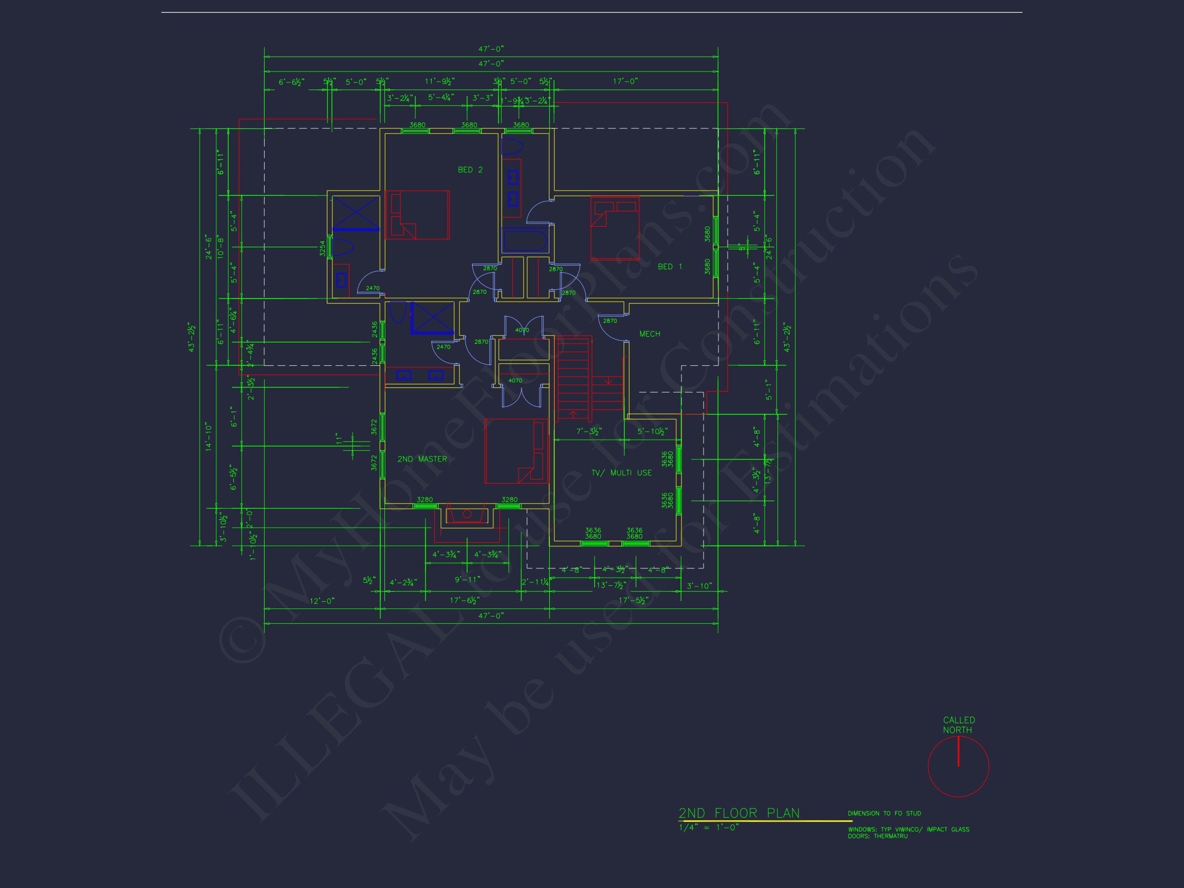 Elegant house Plan with Detailed CAD Blueprint Designs