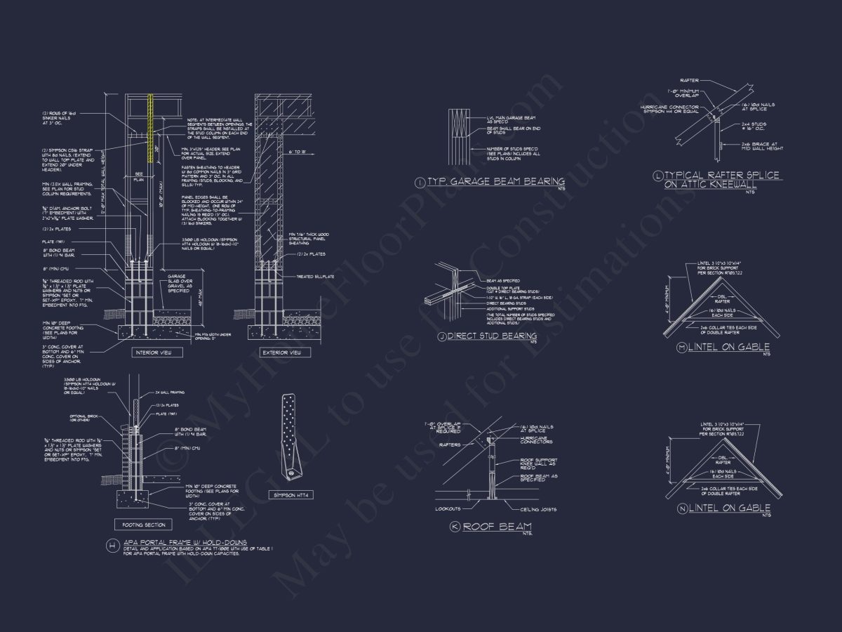Elegant house Plan with Detailed Floor Blueprint Designs