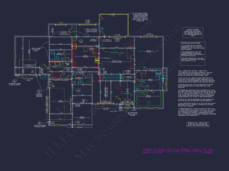 Elegant house Plan with Detailed Floor Blueprint Designs