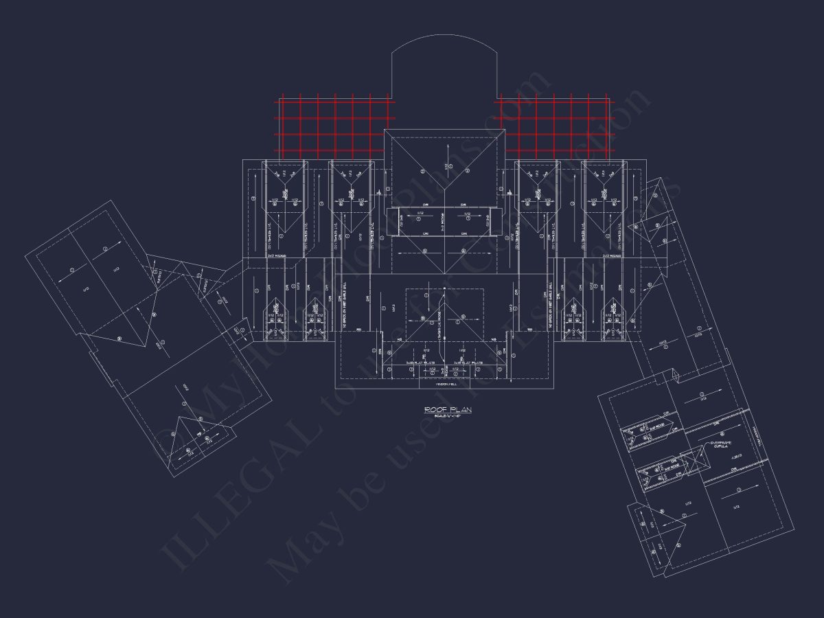 Elegant house Plan with Detailed Floor Blueprint and CAD Designs