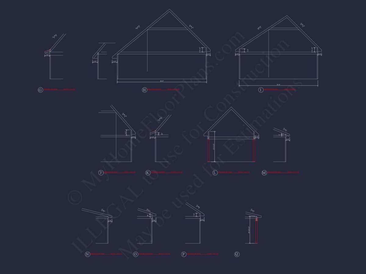 Elegant house Plan with Detailed Floor Designs and CAD Blueprints