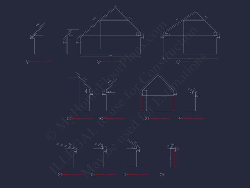 Elegant house Plan with Detailed Floor Designs and CAD Blueprints