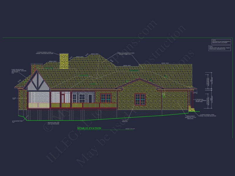 Elegant house Plan with Detailed Floor Designs and CAD Blueprints