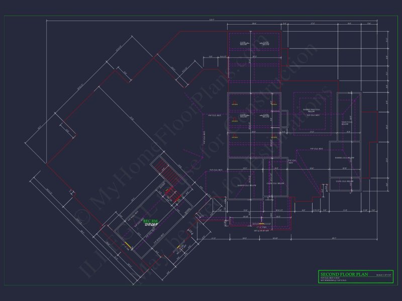 Elegant house Plan with Detailed Floor Designs and CAD Blueprints