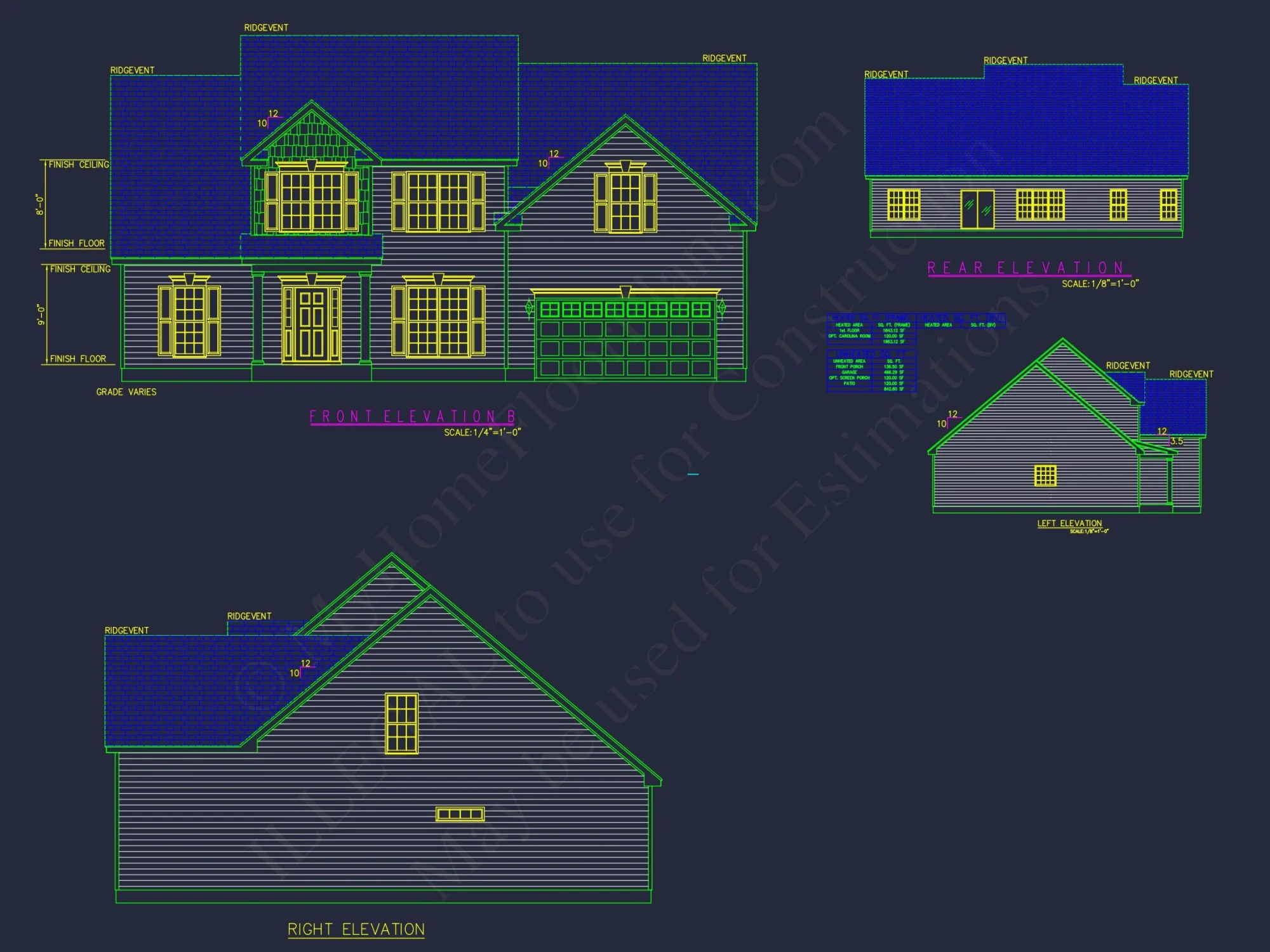 Elegant house Plan with Detailed Floor Plan and CAD Designs