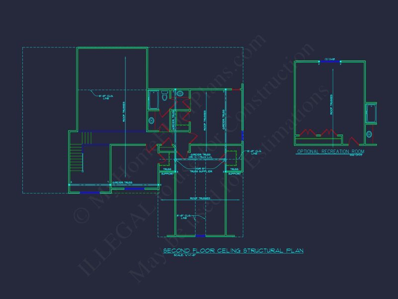 Elegant house Plan with Detailed Floor Plan and CAD Designs