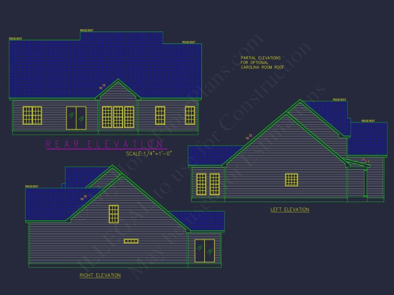 Elegant house Plan with Detailed Floor Plan and CAD Designs