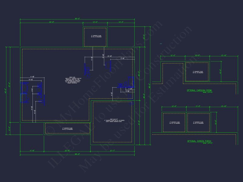 Elegant house Plan with Detailed Floor Plan and CAD Designs