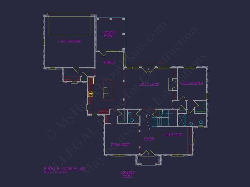 Elegant house Plan with Detailed Floor Plan, CAD Blueprints, and French Country Designs