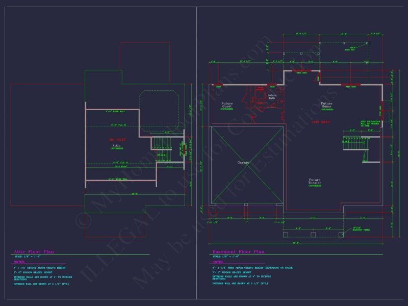 Elegant house Plan with Detailed Floor Plans & CAD Designs