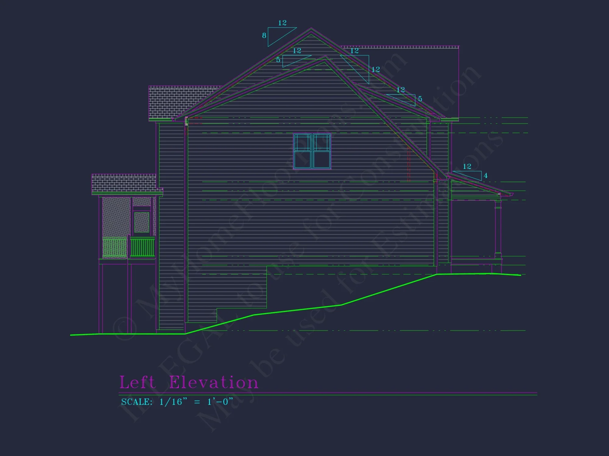 Elegant house Plan with Detailed Floor Plans & CAD Designs