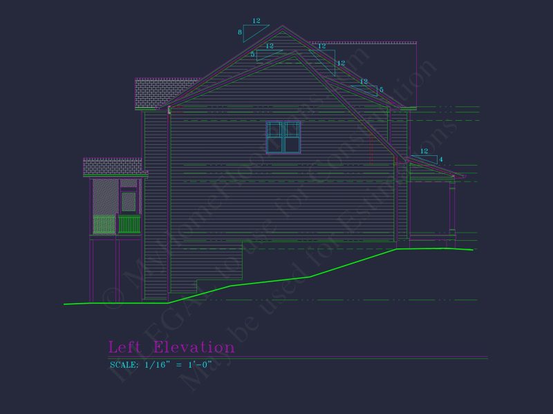 Elegant house Plan with Detailed Floor Plans & CAD Designs
