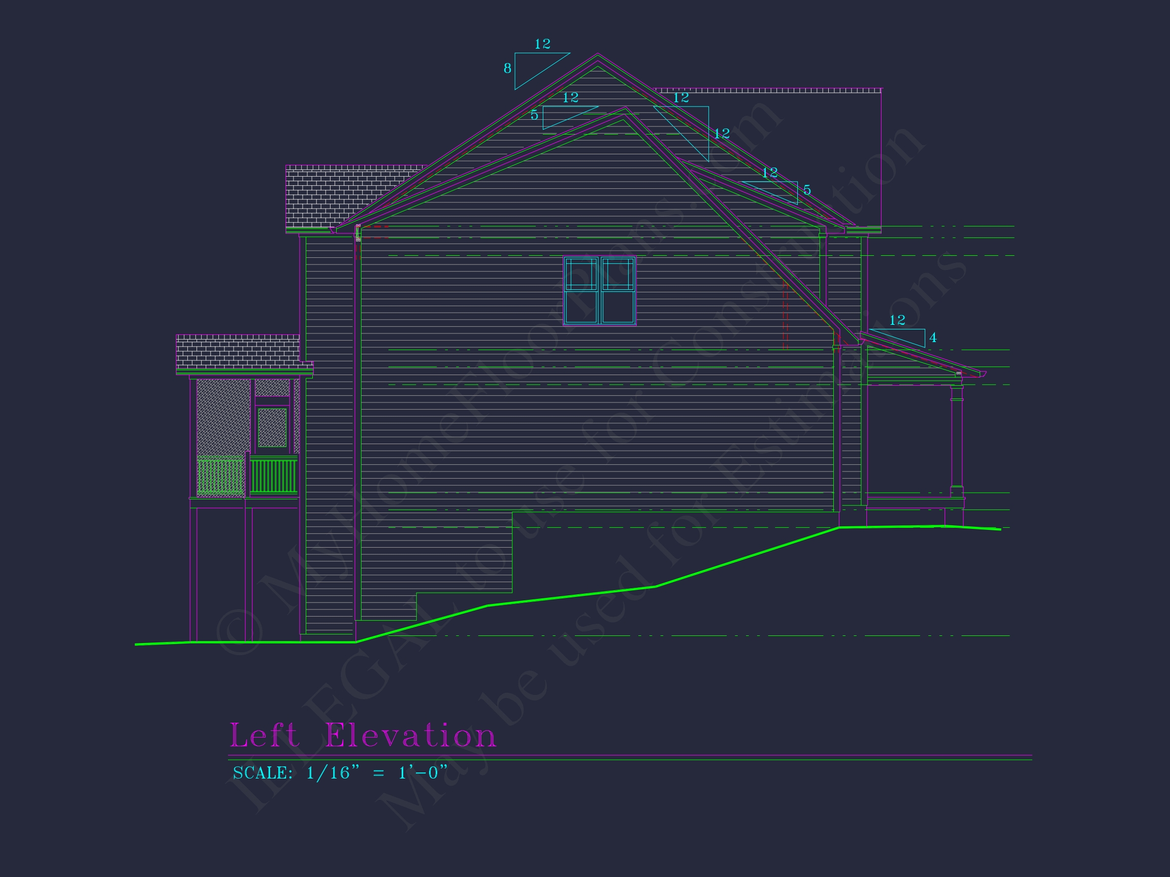 Elegant Home Plan with Detailed Floor Plans & CAD Designs