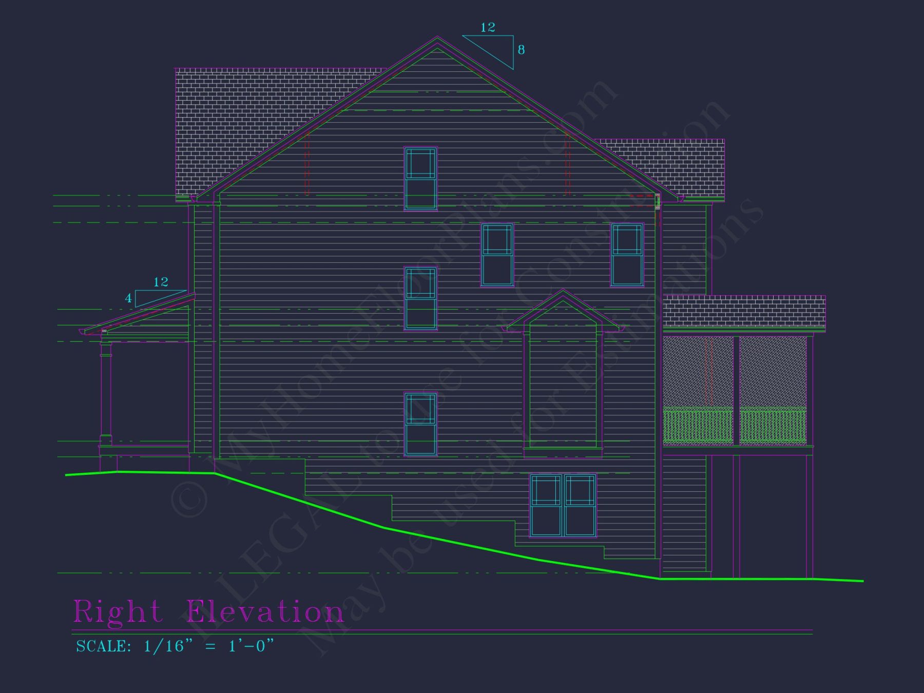 Elegant house Plan with Detailed Floor Plans & CAD Designs