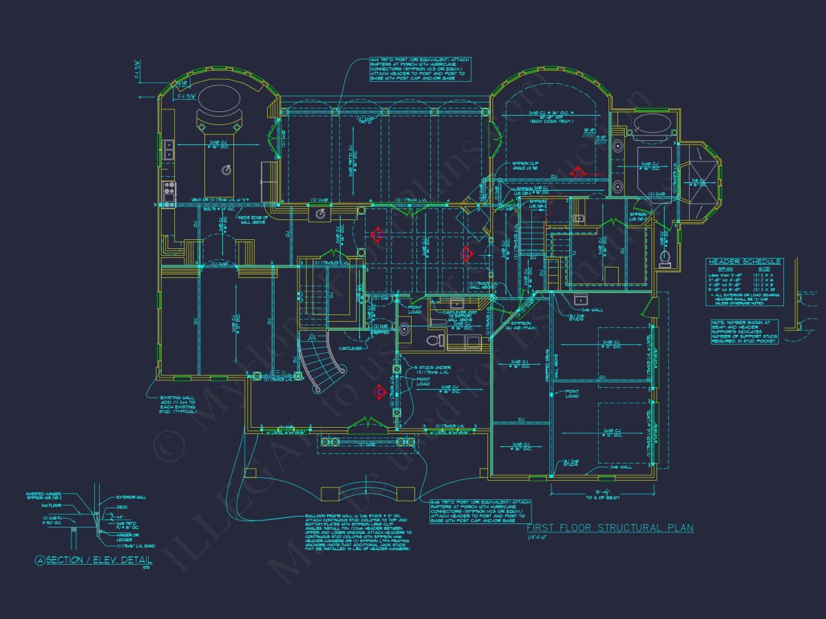 Elegant house Plan with Detailed Floor Plans, CAD Designs & Blueprint