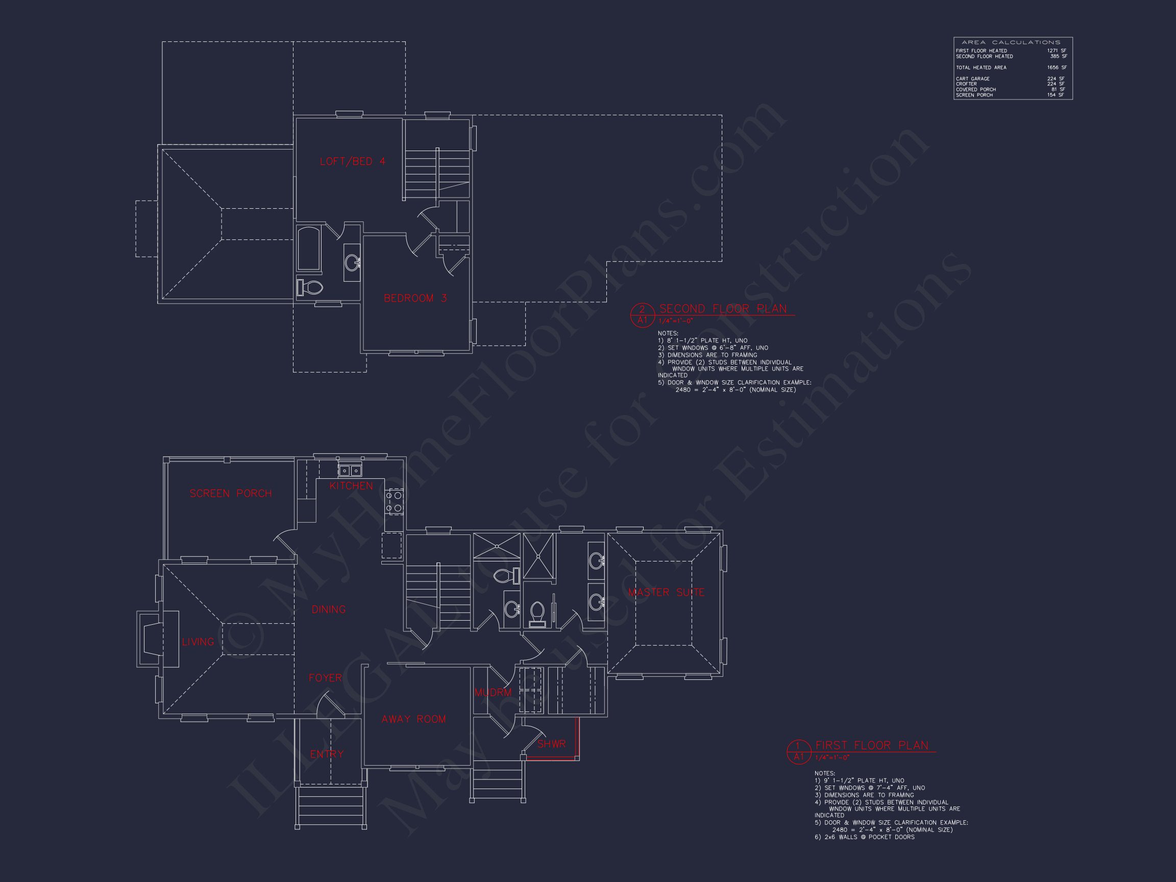 Elegant house Plan with Floor Plan and CAD Architectural Designs