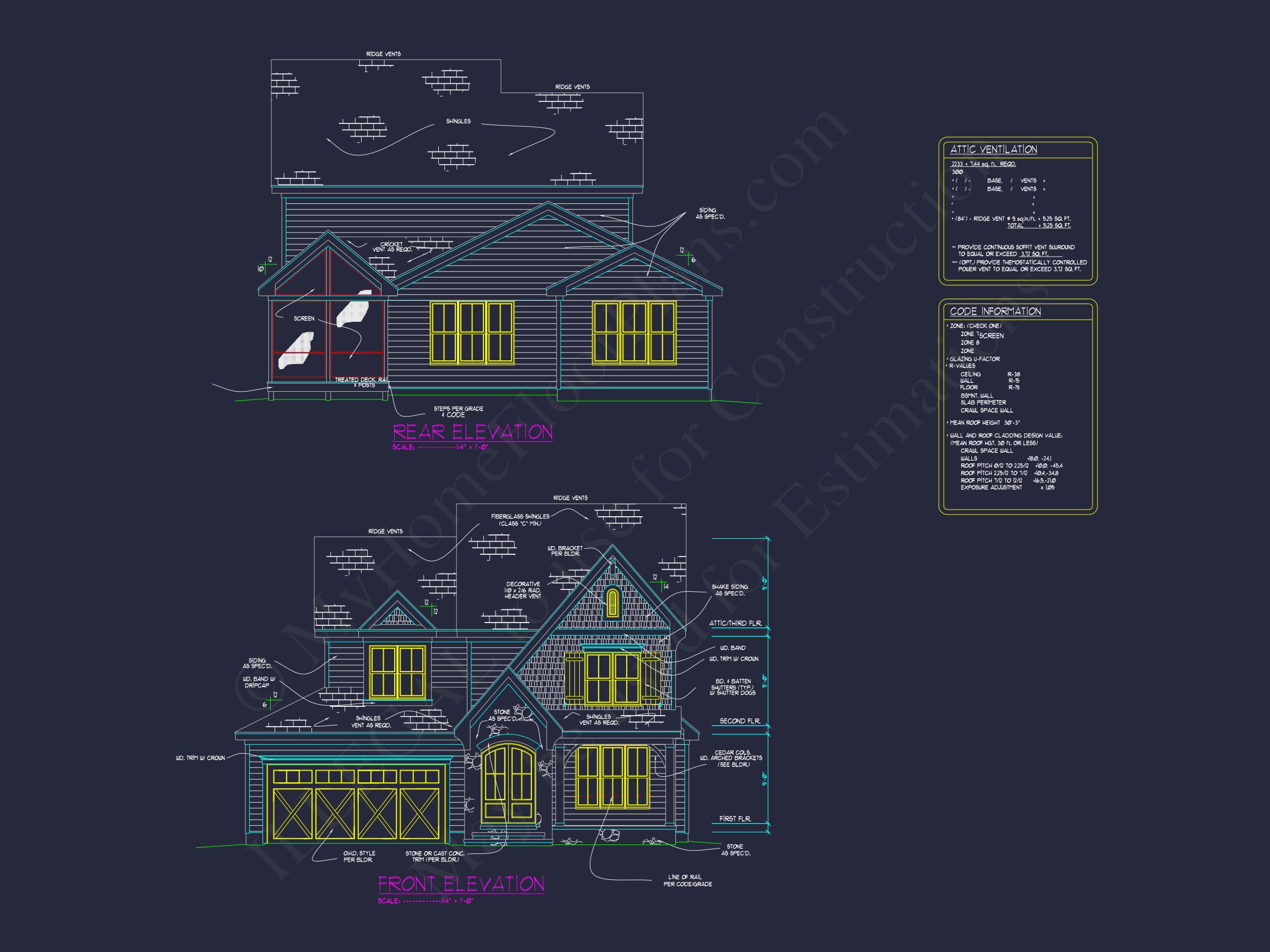 Elegant house Plan with Floor Plan,CAD Blueprint & Designs