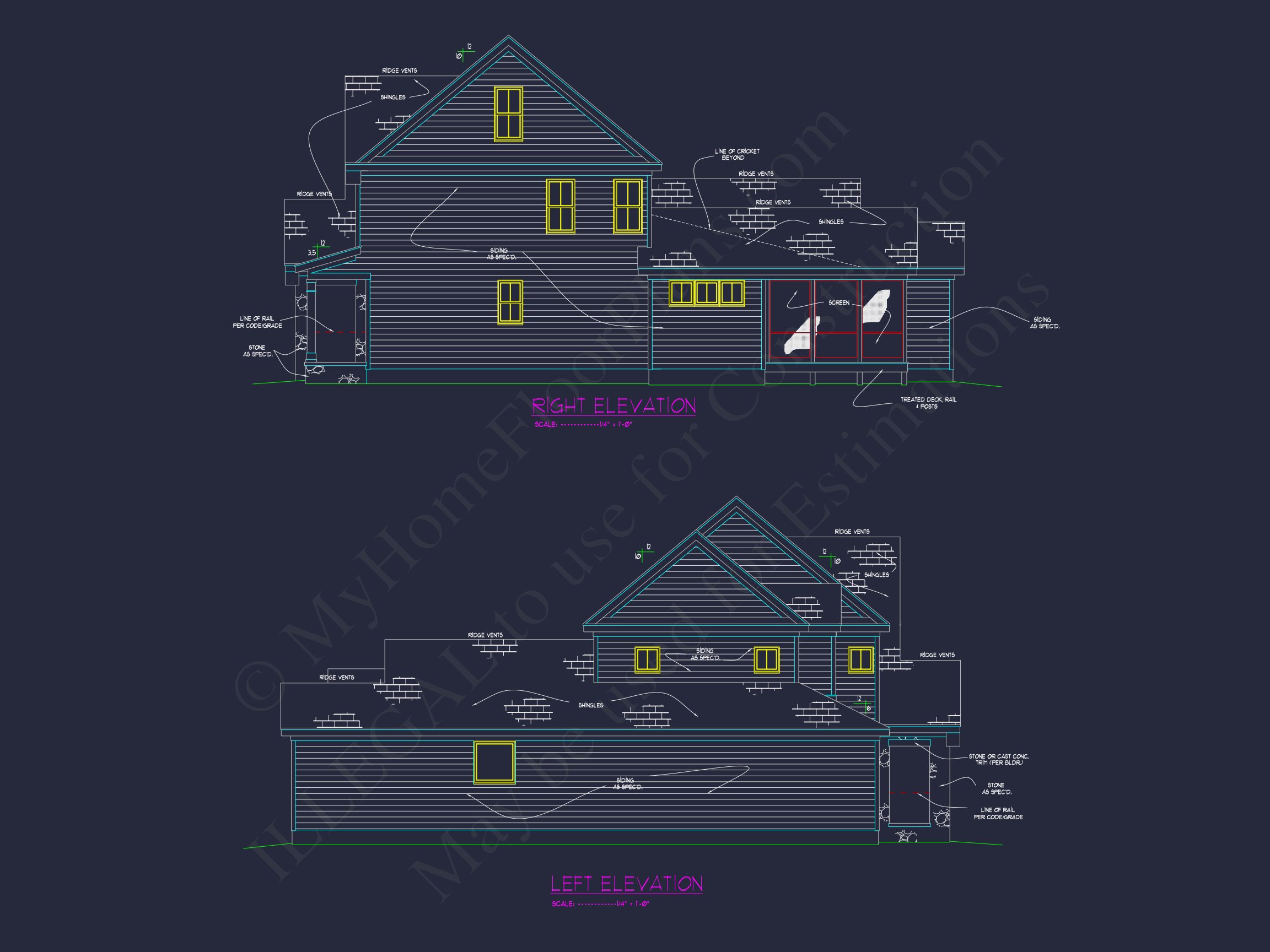 Elegant house Plan with Floor Plan,CAD Blueprint & Designs
