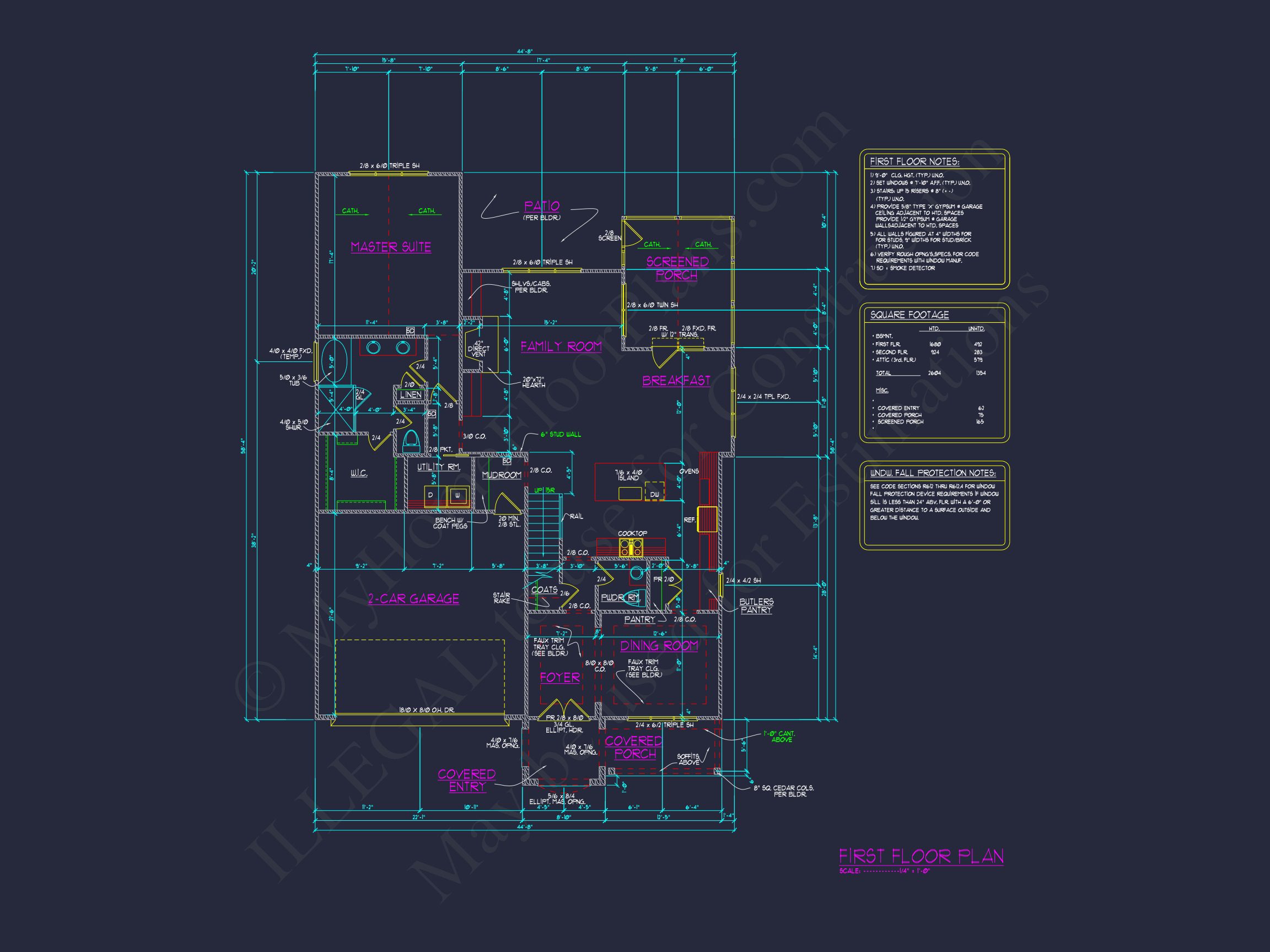 Elegant house Plan with Floor Plan,CAD Blueprint & Designs