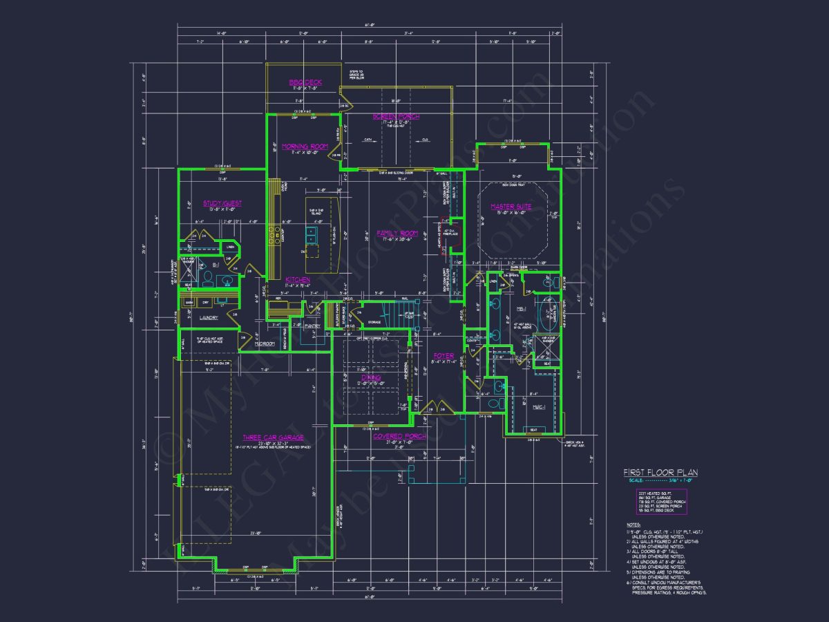 Elegant house Plan with Floor Plan, CAD Blueprint & Designs
