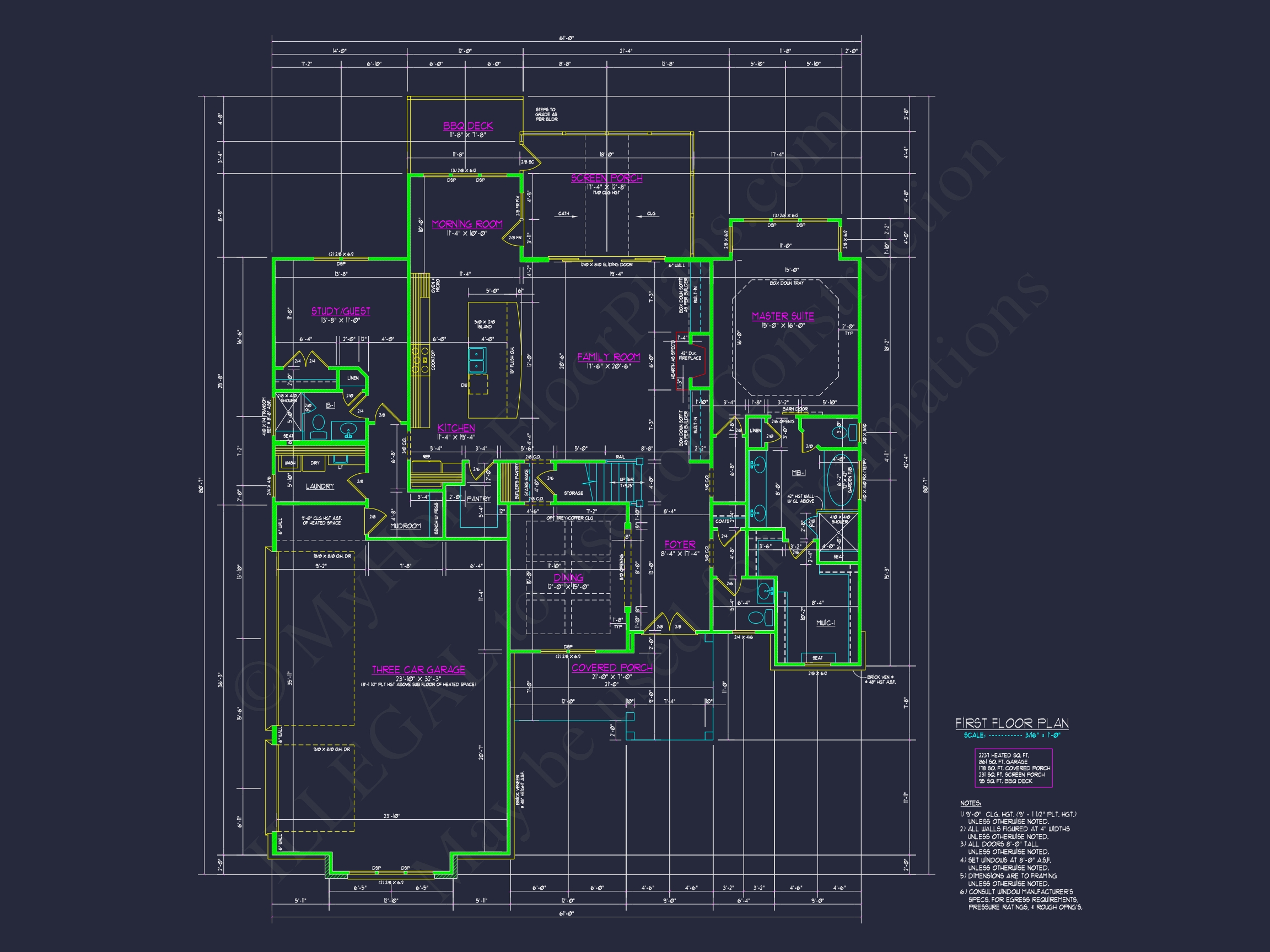 Elegant Home Plan with Floor Plan,CAD Blueprint & Designs