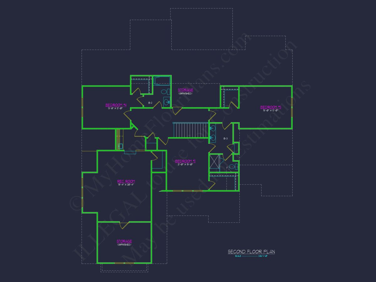 Elegant house Plan with Floor Plan, CAD Blueprint & Designs