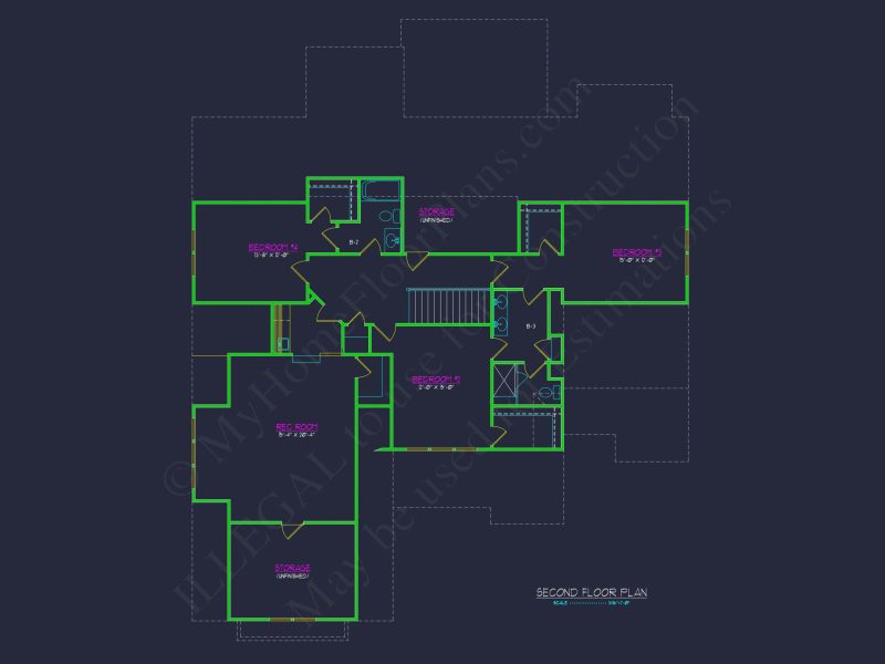 Elegant house Plan with Floor Plan, CAD Blueprint & Designs