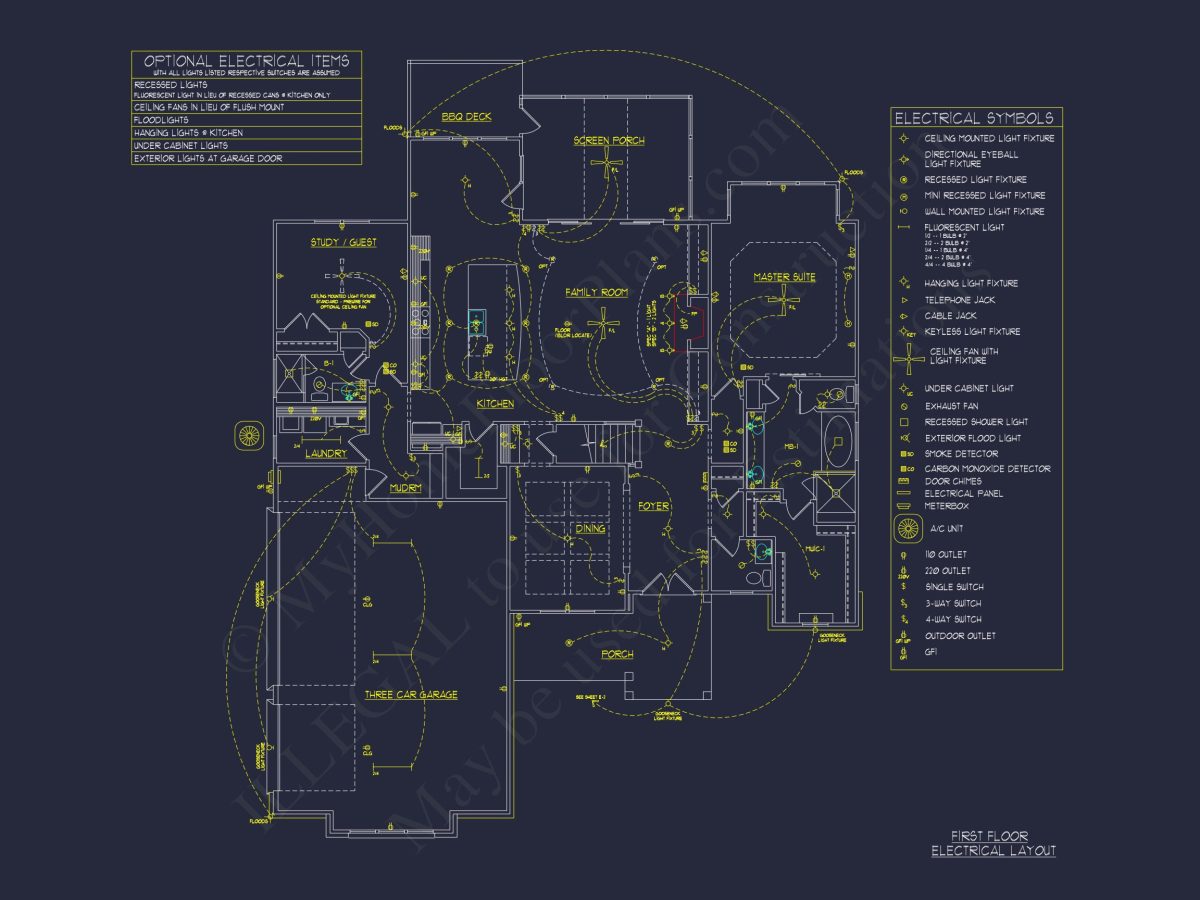 Elegant house Plan with Floor Plan, CAD Blueprint & Designs
