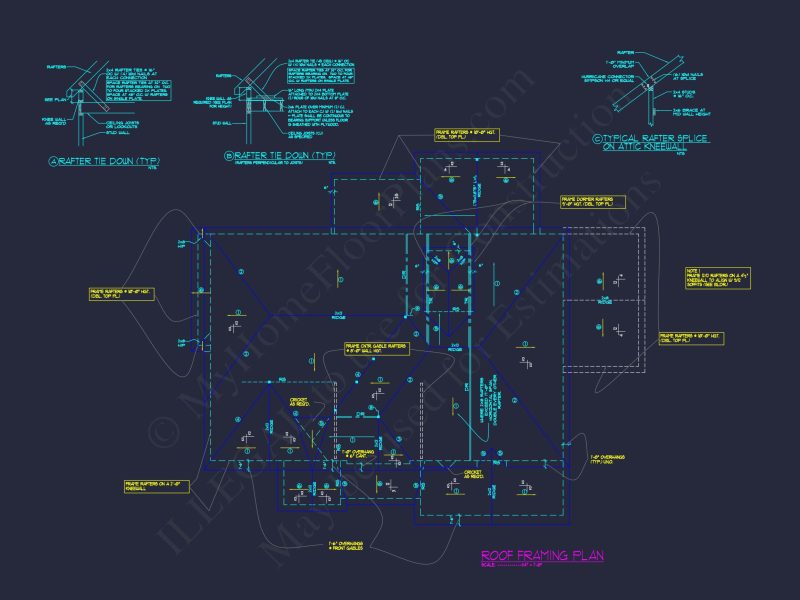 Elegant house Plan with Floor Plan, CAD Designs & Blueprint