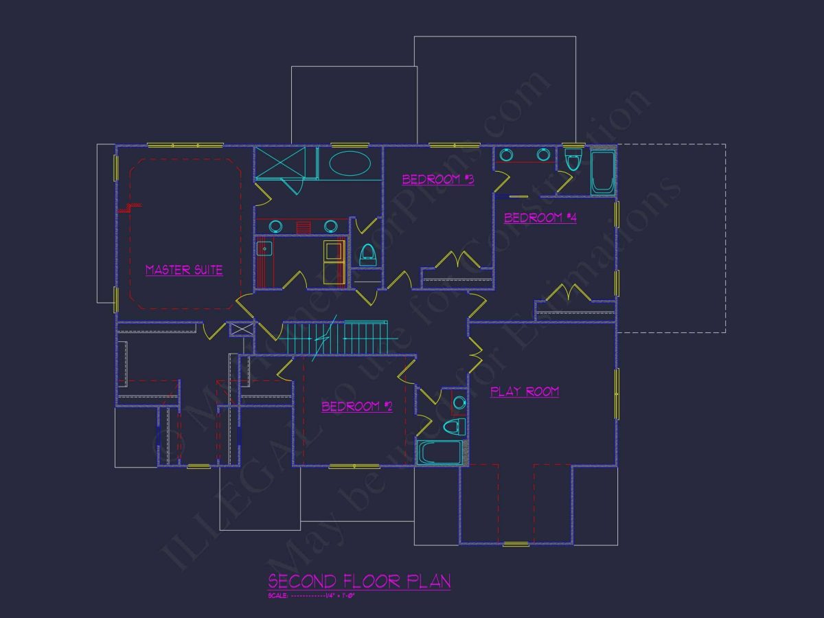 Elegant house Plan with Floor Plan, CAD Designs & Blueprint