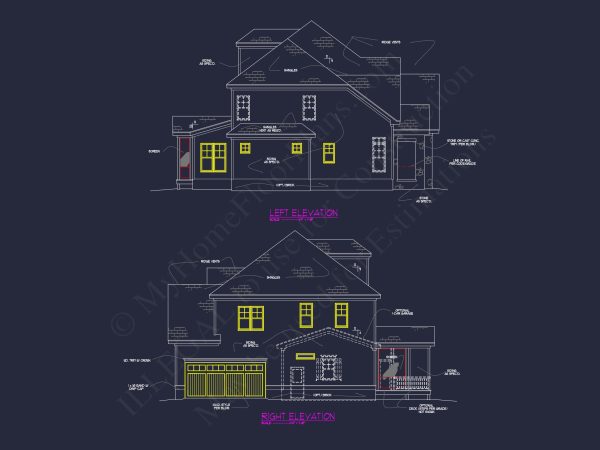 Elegant house Plan with Floor Plan, CAD Designs & Blueprint
