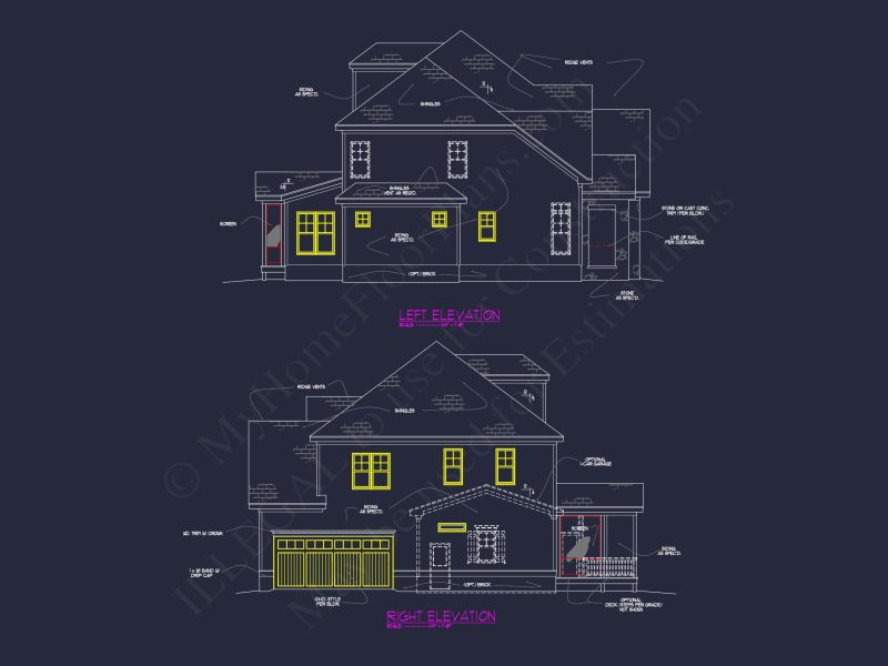 Elegant house Plan with Floor Plan, CAD Designs & Blueprint