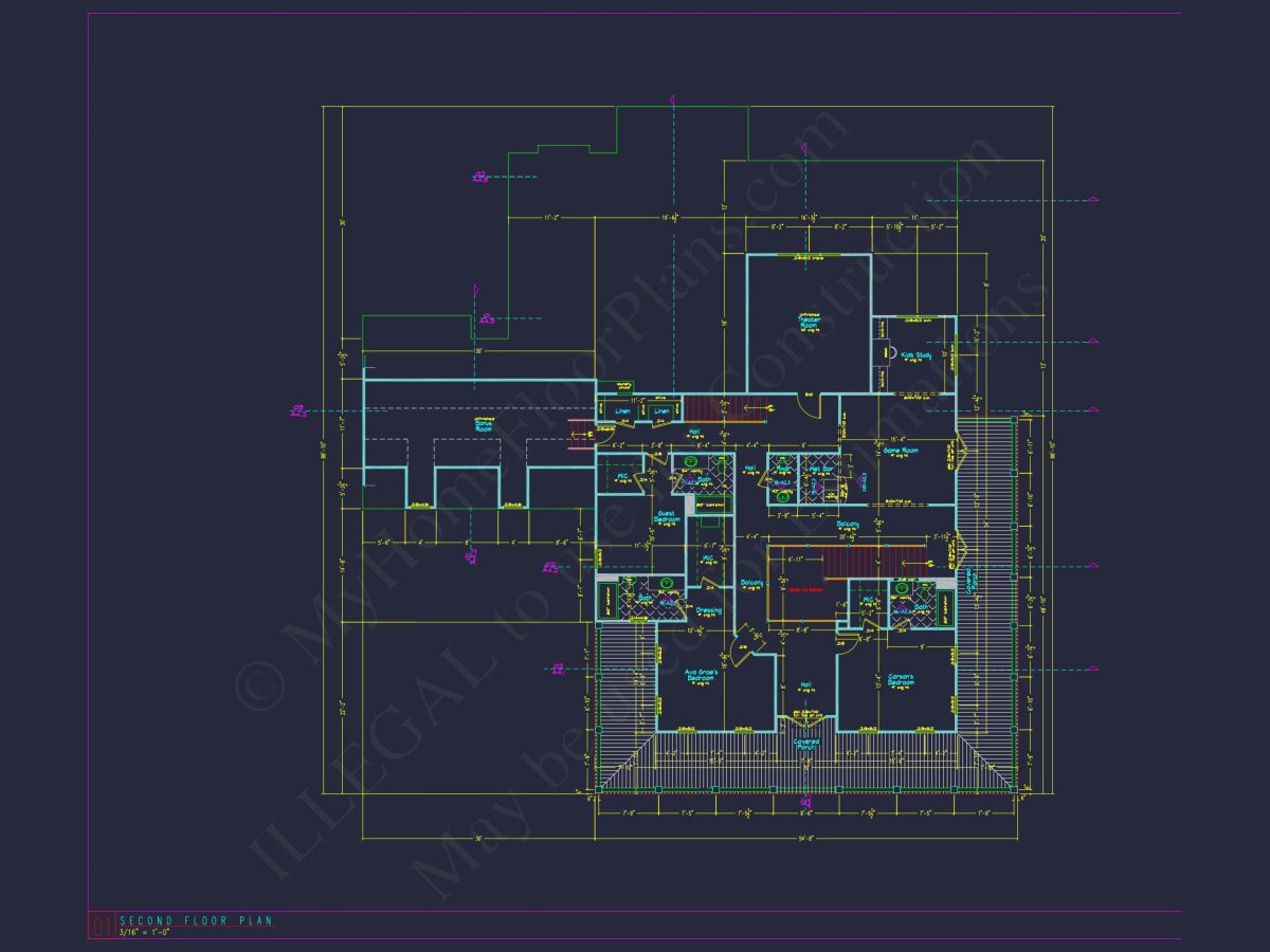 Elegant house Plan with Floor Plans and Blueprint Designs