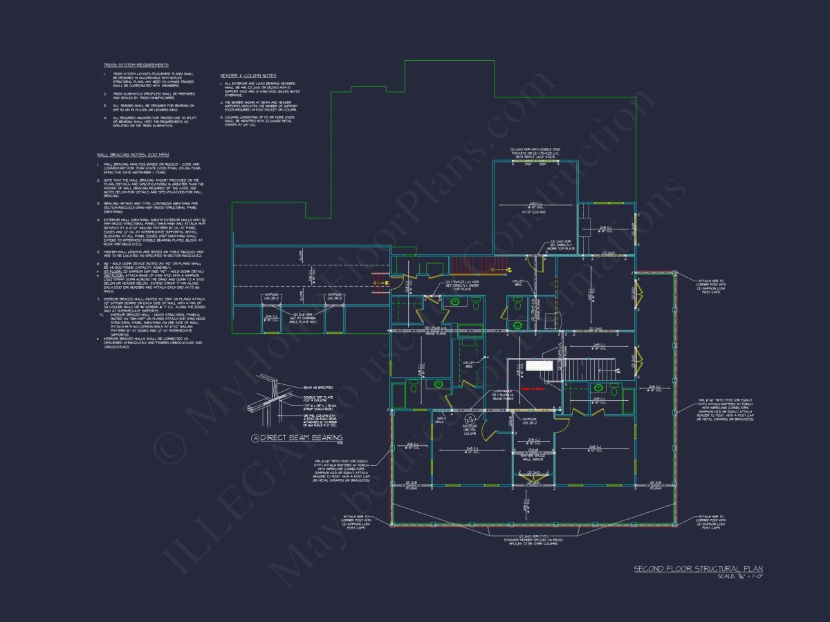 Elegant house Plan with Floor Plans and Blueprint Designs