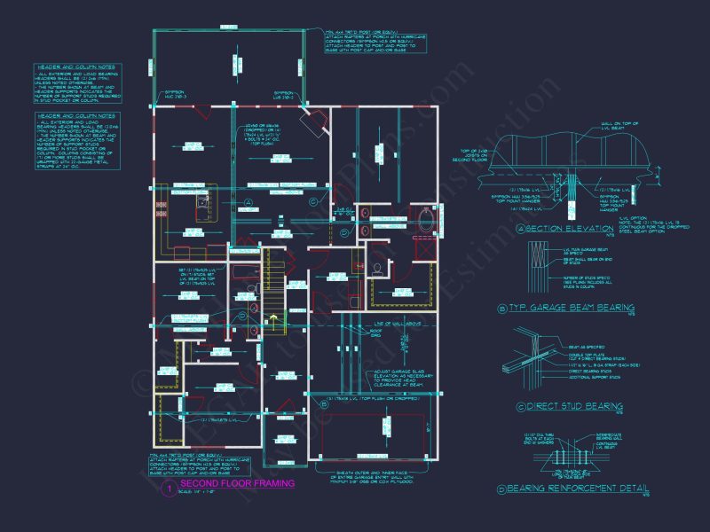 Elegant house Plan with Floor Plans, Blueprint, and CAD Designs