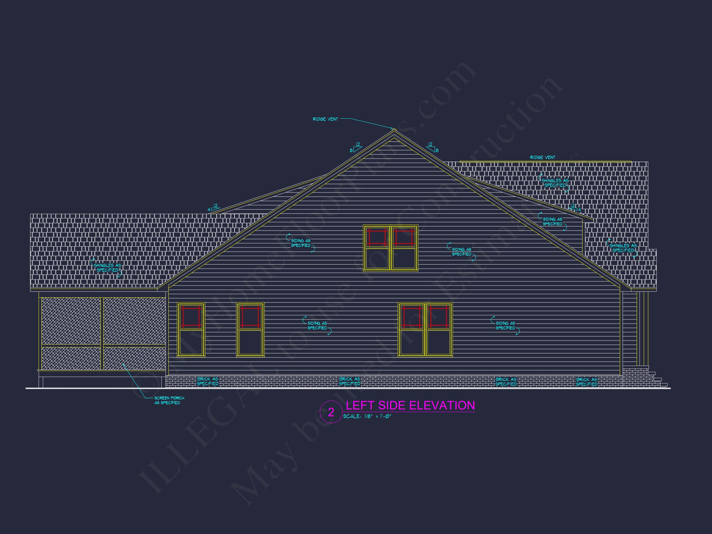 Elegant house Plan with Floor Plans,Blueprint,and CAD Designs