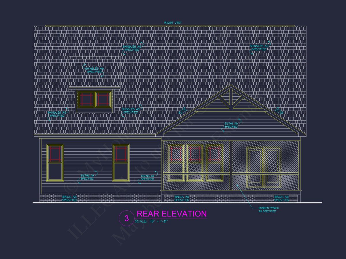 Elegant house Plan with Floor Plans, Blueprint, and CAD Designs