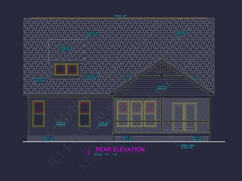 Elegant house Plan with Floor Plans, Blueprint, and CAD Designs