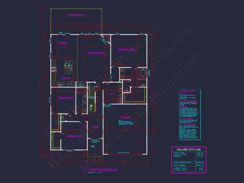 Elegant house Plan with Floor Plans, Blueprint, and CAD Designs