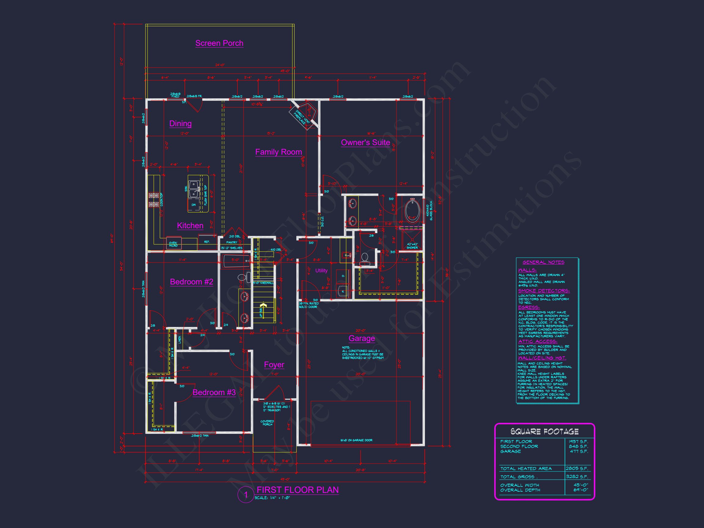 Elegant house Plan with Floor Plans,Blueprint,and CAD Designs