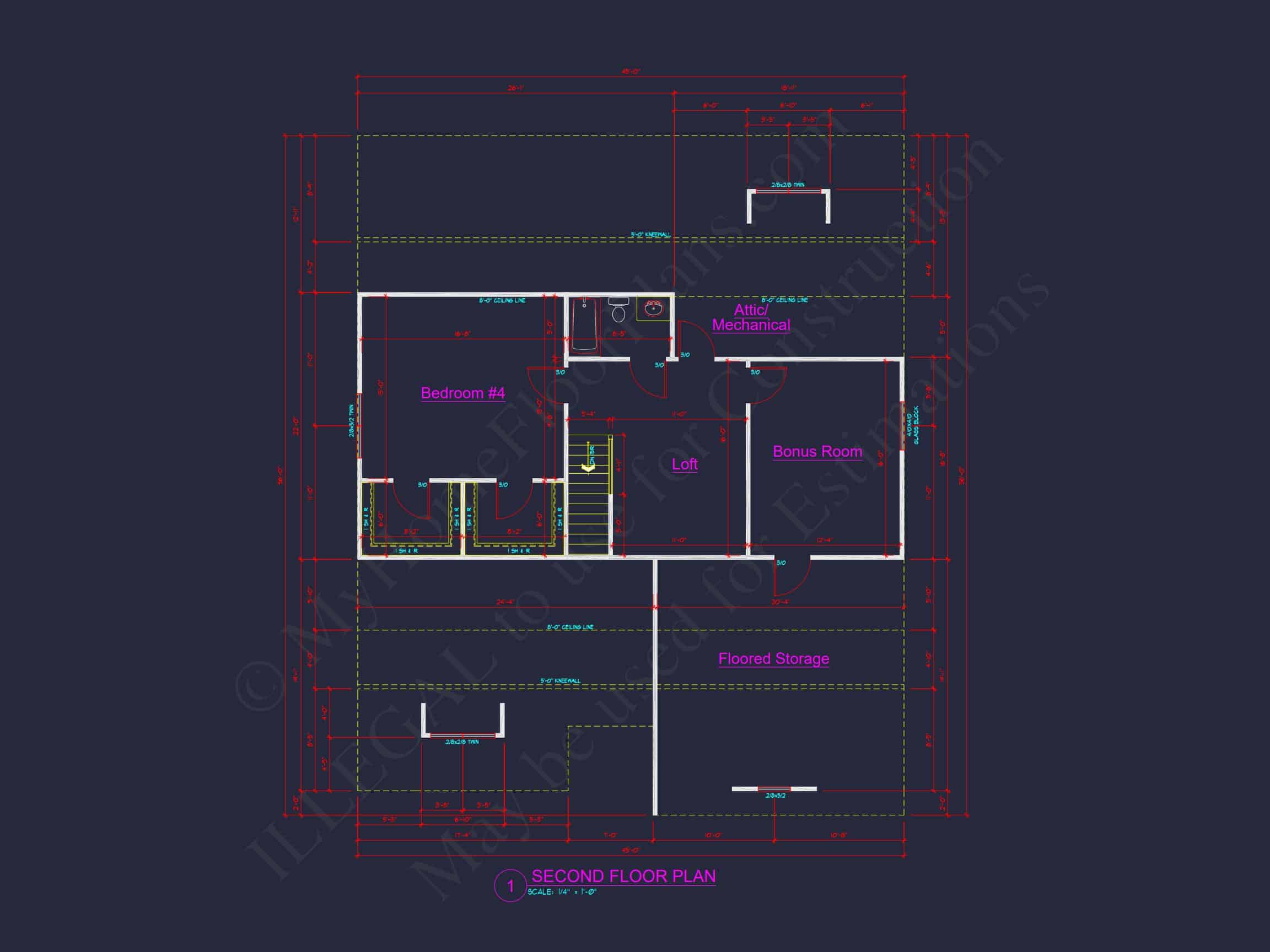 Elegant house Plan with Floor Plans,Blueprint,and CAD Designs