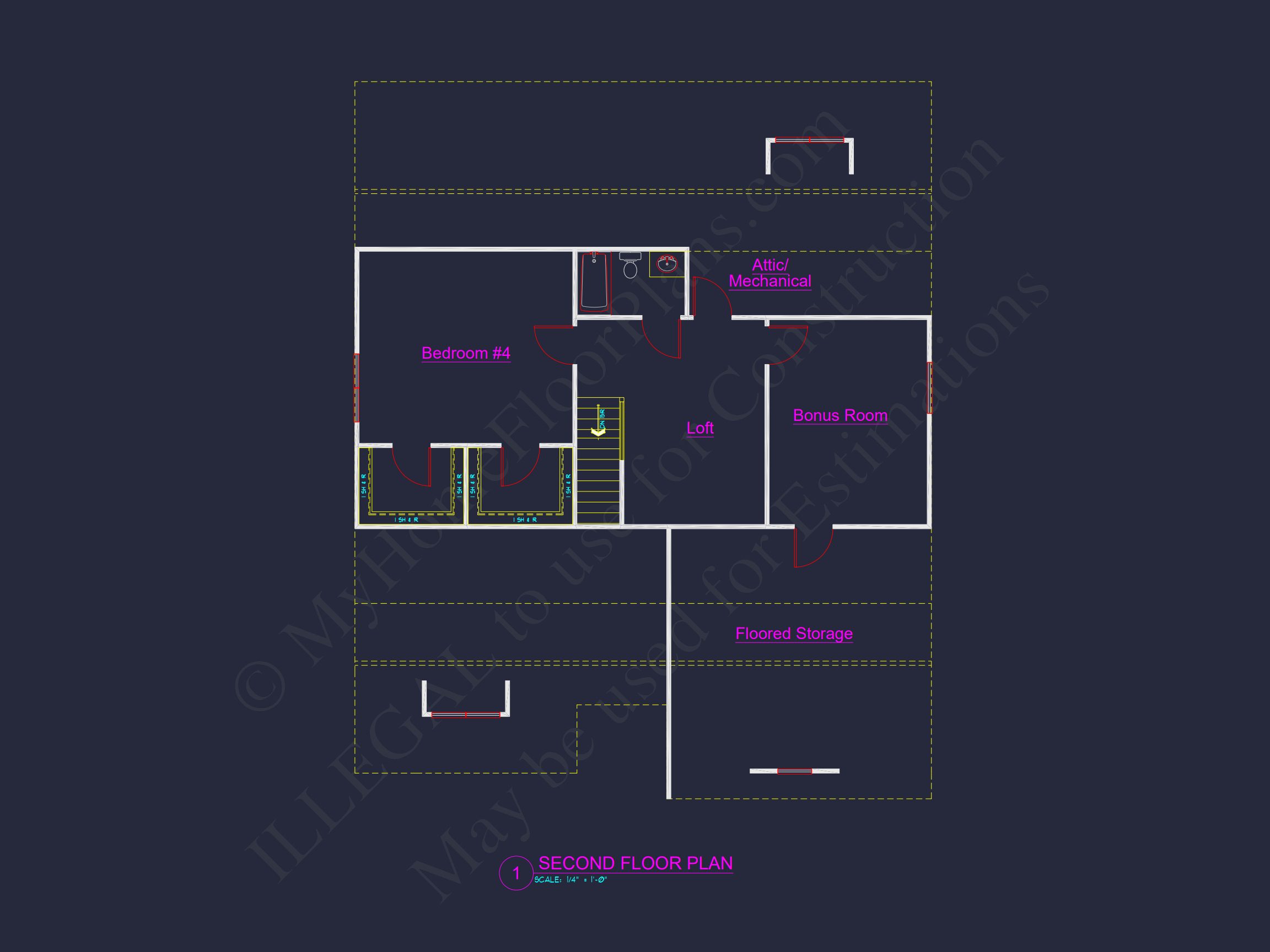 Elegant house Plan with Floor Plans,Blueprint,and CAD Designs