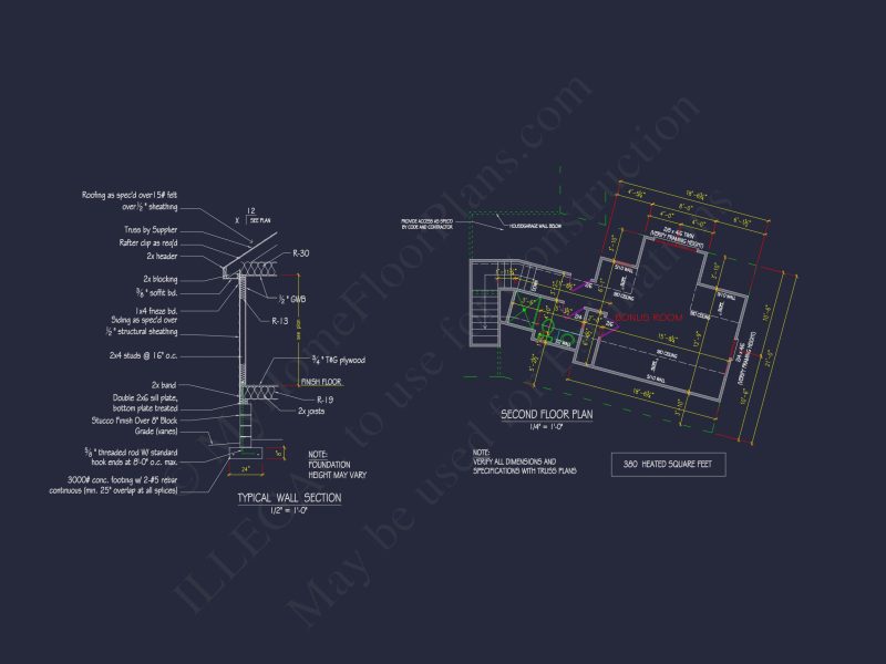 Elegant house Plan with Floor Plans, CAD Blueprint & Designs