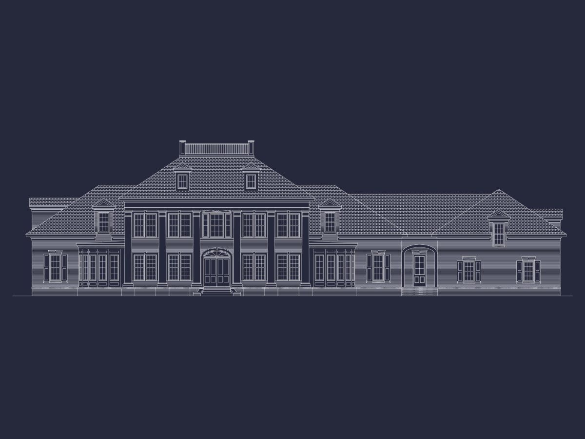 Elegant house Plan with Full Blueprint, CAD, & Designs