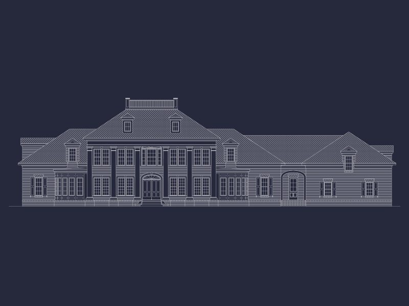 Elegant house Plan with Full Blueprint, CAD, & Designs
