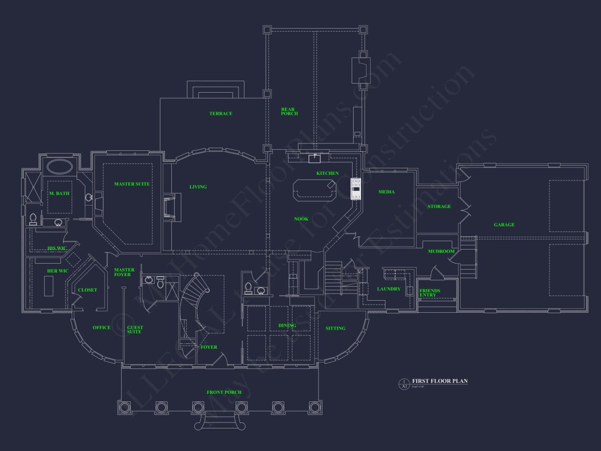 Elegant house Plan with Full Blueprint, CAD, & Designs