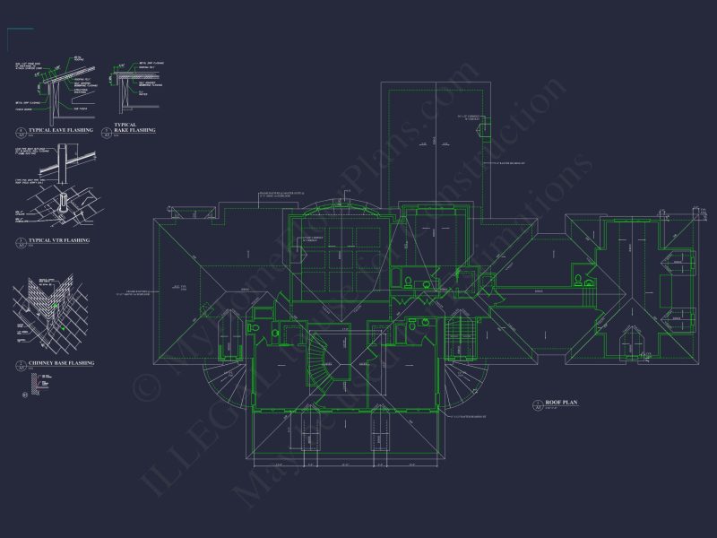 Elegant house Plan with Full Blueprint, CAD, & Designs