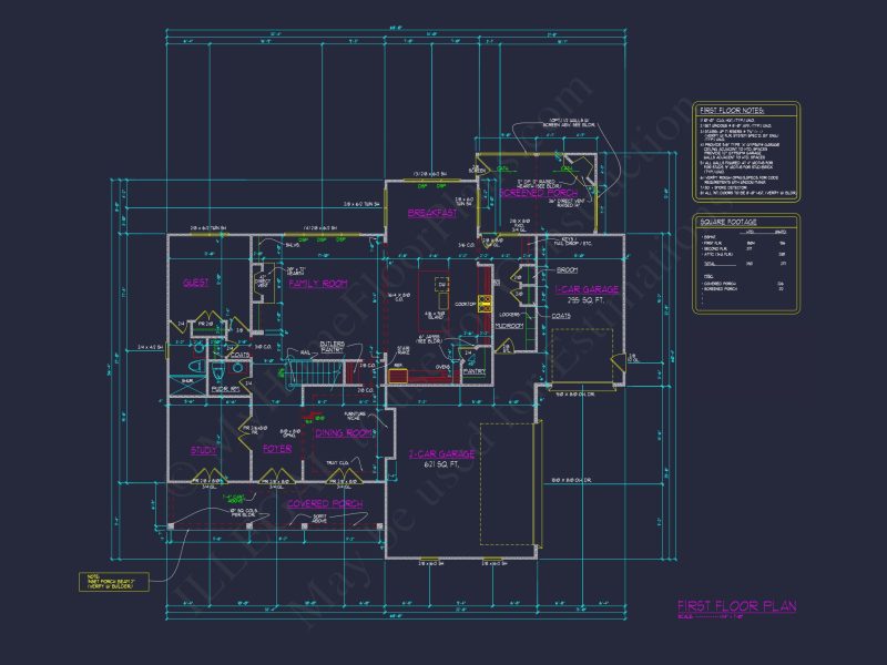 Elegant house Plan with Modern Floor Plan Designs and CAD Blueprints