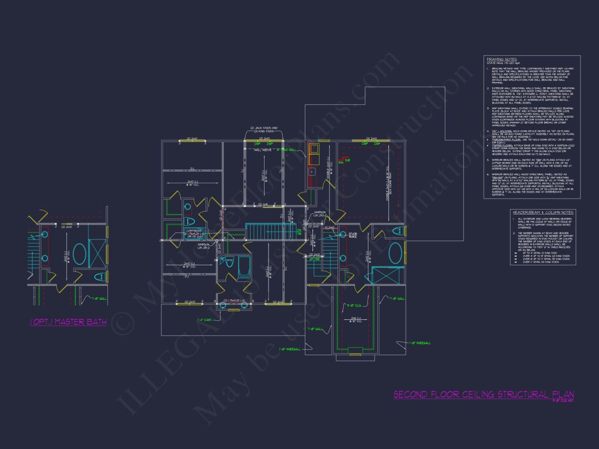 Elegant house Plan with Modern Floor Plan Designs and CAD Blueprints